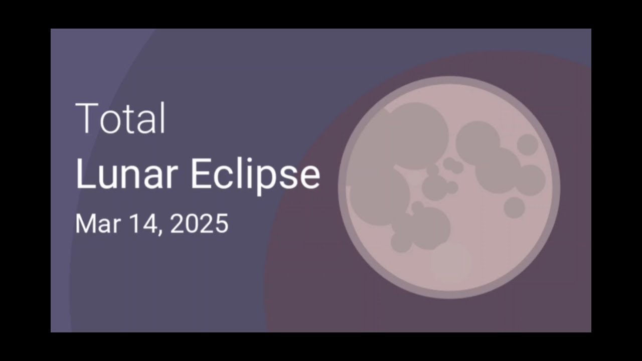 Blood Moon over North and South America - March 13/14, 2025