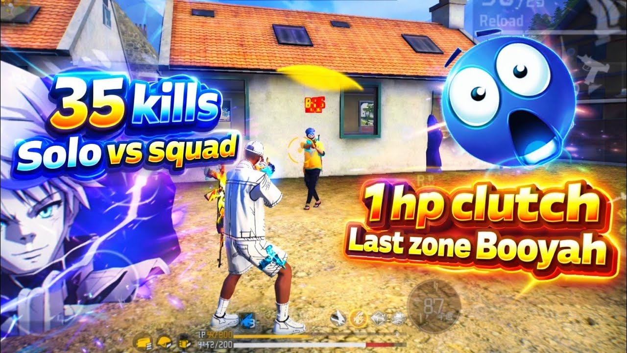 35 KILLS 😱 SOLO VS SQUAD | 1 HP CLUTCH 🥶 LAST ZONE BOOYAH | Unbelievable Gameplay