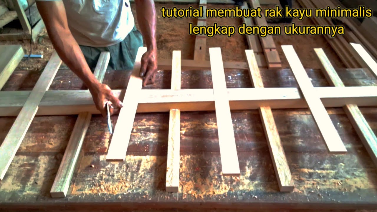 tutorial membuat rak minimalis terbaru dari kayu !