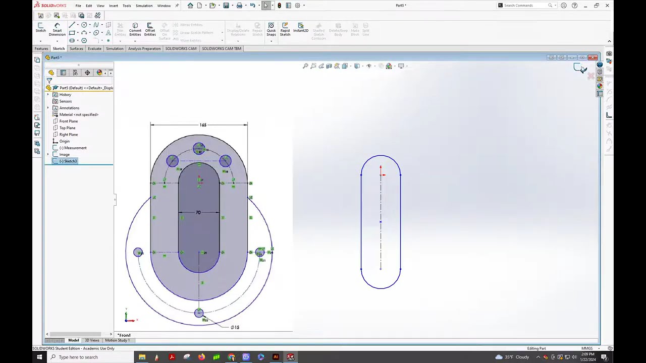 Importing an image into Solidworks