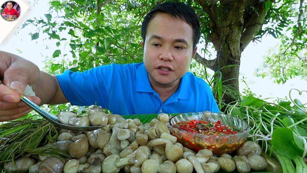 นึ่งเห็ดระโงก แจ่วพริกสดปลาแดกหอมๆ แซ่บๆ จ้วดๆ คัก