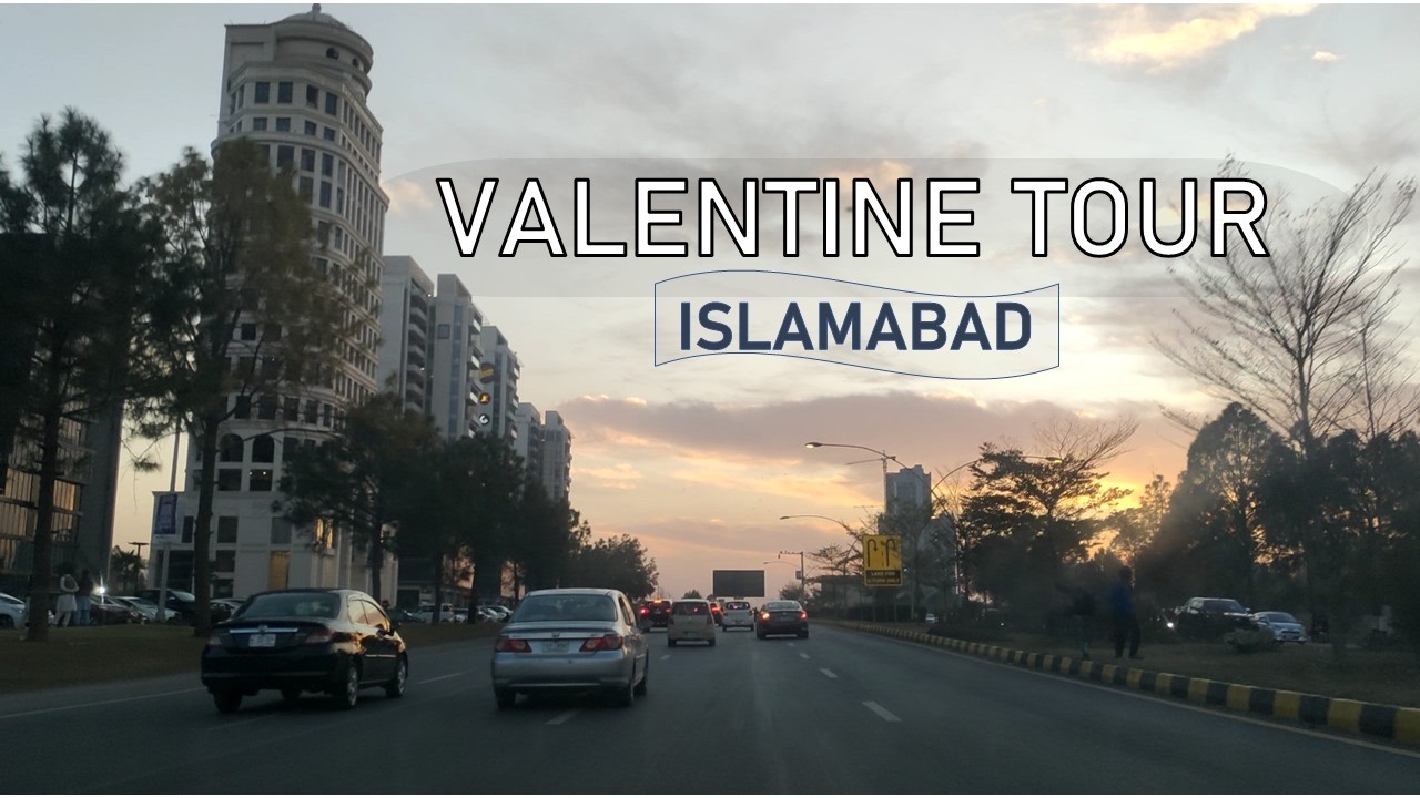 Islamabad Valentine Evening Drive & Walk | F-10, Centaurus, I-8 | Sunset to Night 4K POV