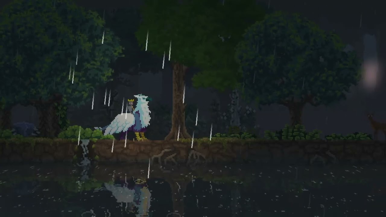 Kingdom Two Crowns - Cozy Forest Sounds 🌧️💧