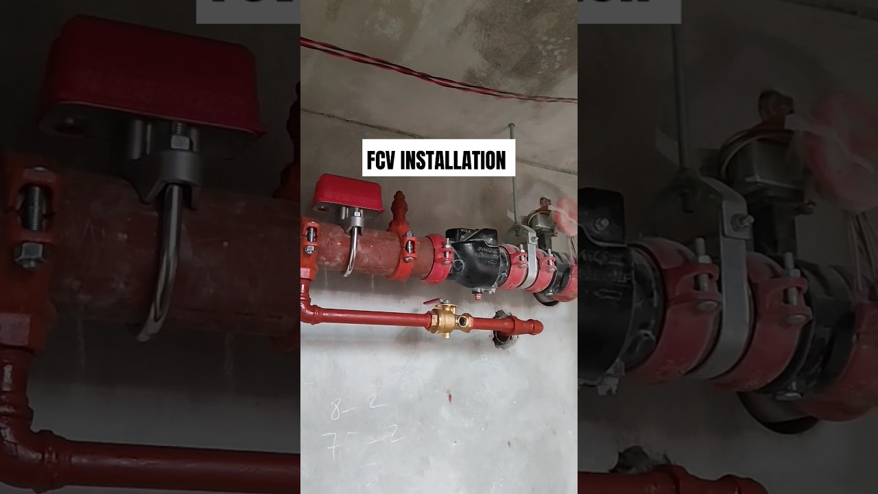 FCv Installation | Fire Sprinkler Floor Control Valve .#fireprotection #sprinker