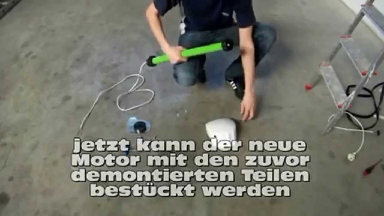 Motor vervangen zonneluifelstunter