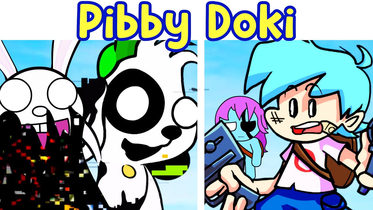 Friday Night Funkin': Doki Pibby Corrupted Full Week + Cutscene [FNF Mod/Pibby Corruption]