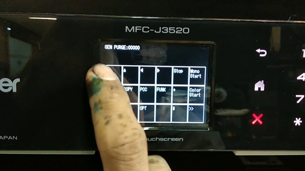 Cara reset brother MFC-J3520