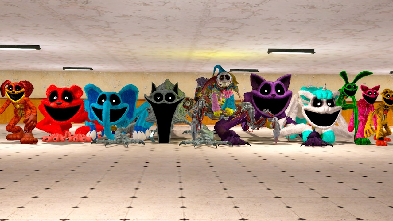 Surviving The Prototype and All Big Smiling Critters from Poppy Playtime | Garry's Mod