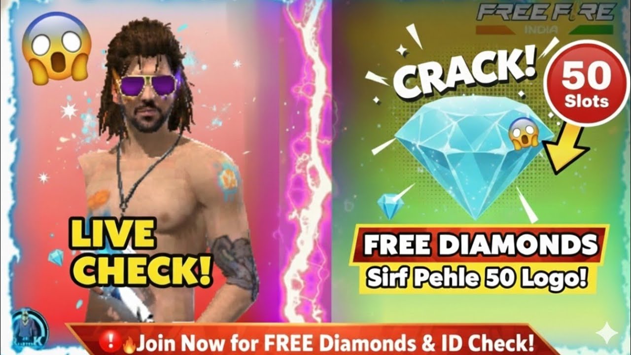 🔴 RK 1M PLAYER: ID CHECK! | BIG DIAMOND GIVEAWAY! #DiamondGiveaway #FFIDCheck
