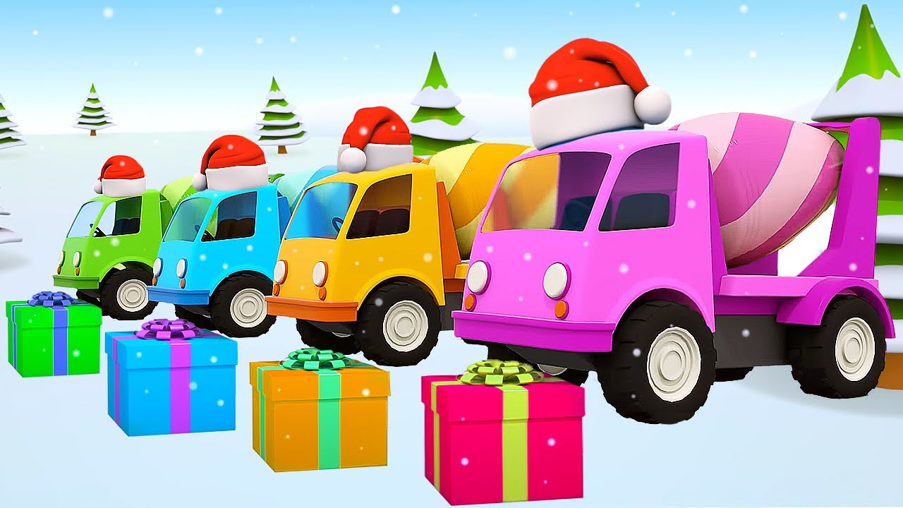 Winterspaß mit den Helfer Autos. Die Helfer Autos Weihnachtskompilation. Cartoons auf Deutsch
