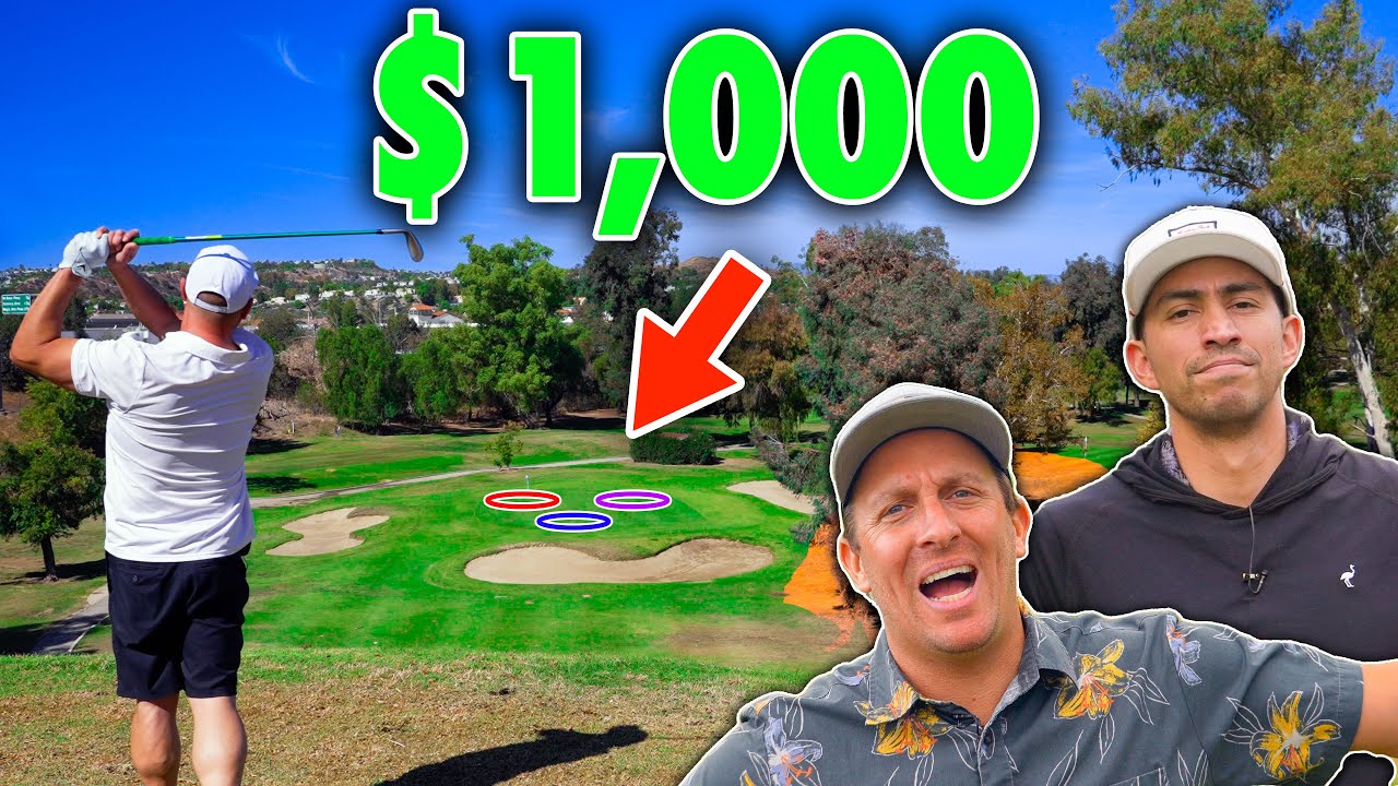 $1,000 Closest to the Pin Challenge!! // Miss the GREEN & the Pot goes up!
