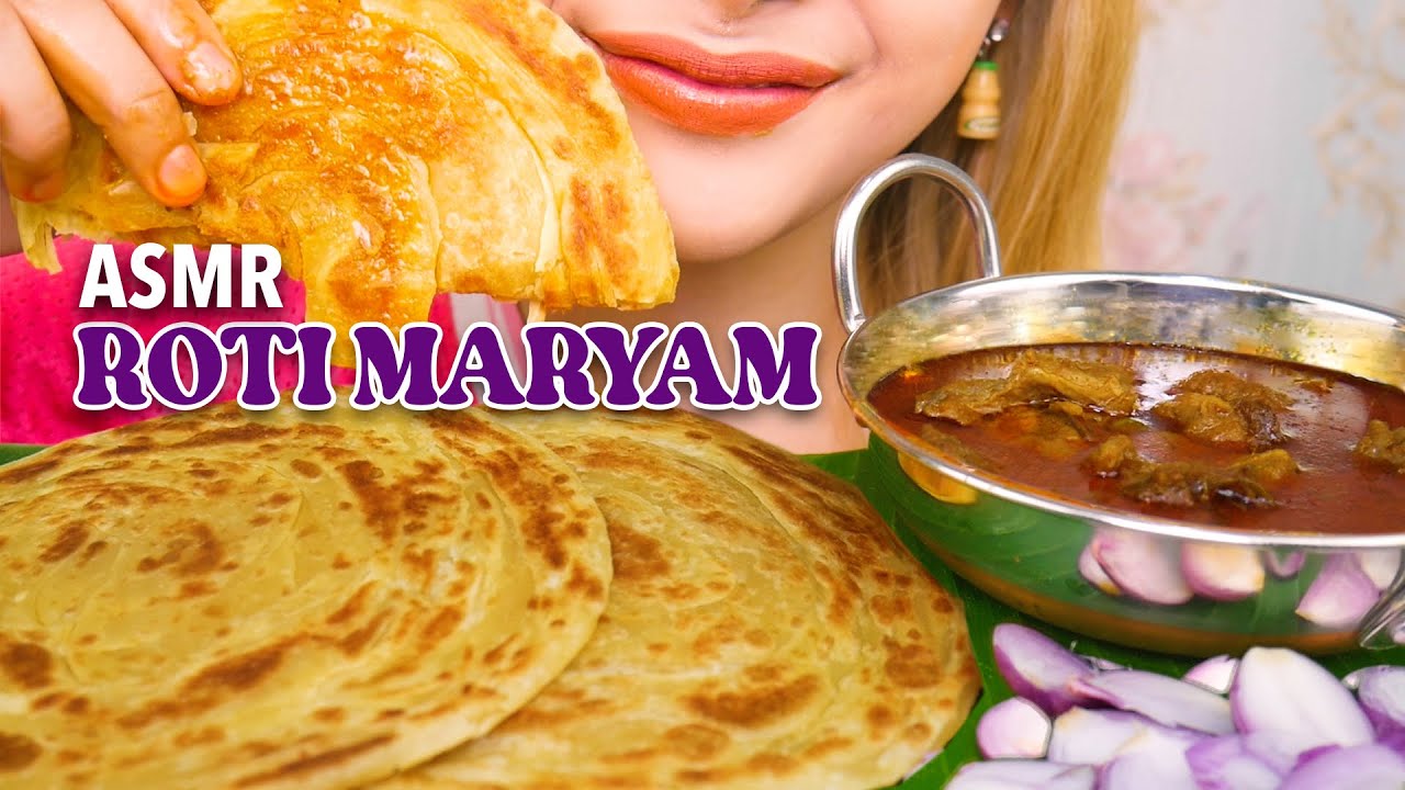#190 Request ASMR ROTI MARYAM (ROTI CANE) PAKE GULE KAMBIANG & BAWANG MERAH MENTAH | ASMR Indonesia