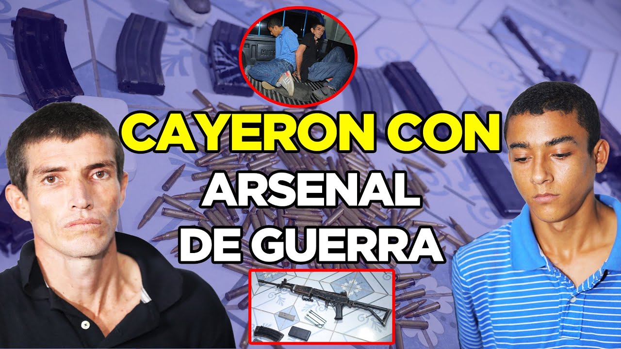 ¡Caen en Chalatenango! Dos sujetos atrapados con ARSENAL de guerra 😱🔫💥