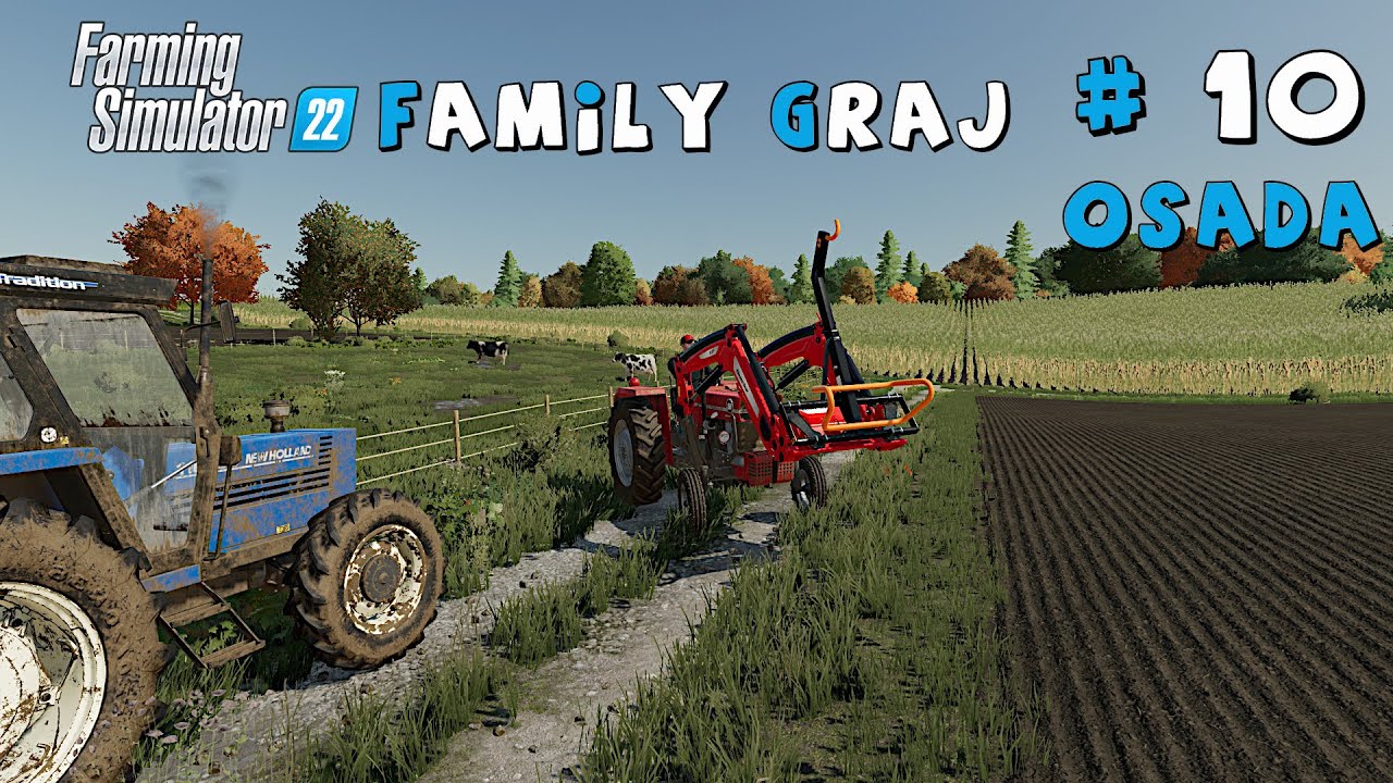 # 10 Farming Simulator 22 - Osada - ,,Karmienie krów, siew pszenicy, wałowanie po siewie, kontrakt