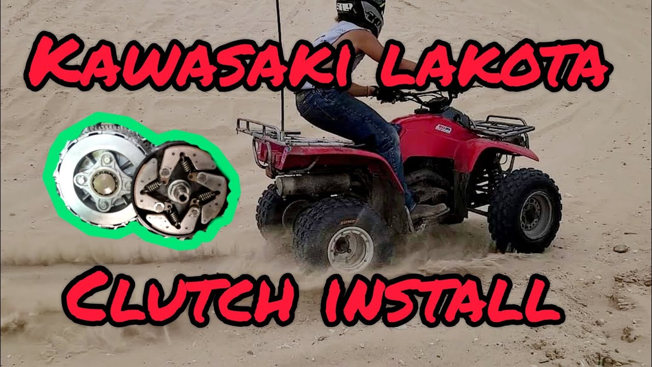 KAWASAKI 300 Lakota/ Bayou Clutch Install.