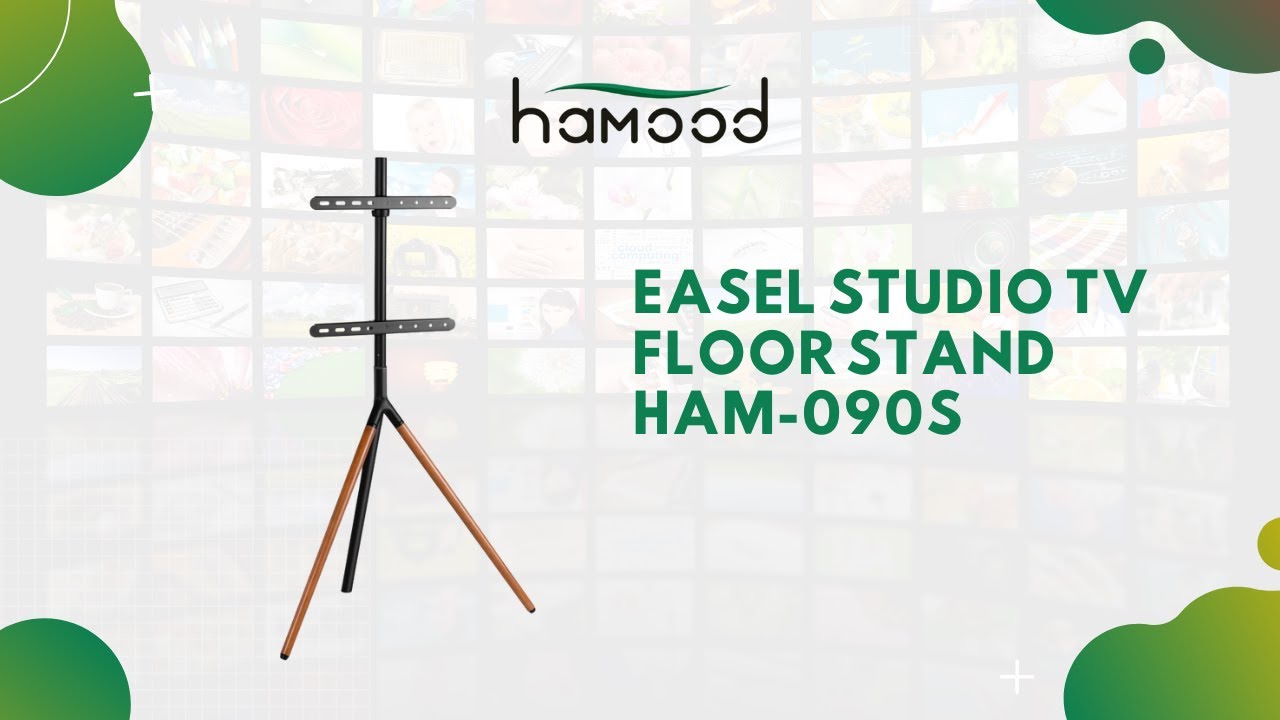 HAM-090s Stylish Floor Stand Wooden TV Floor Stand Installment #workspacesolutions #hamoodtv #stand