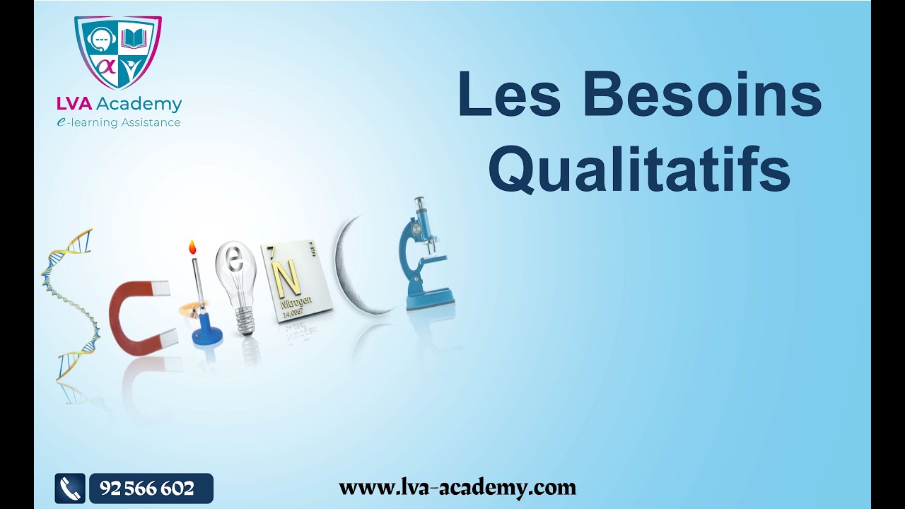Science | Les Besoins Qualitatifs - 3eme année