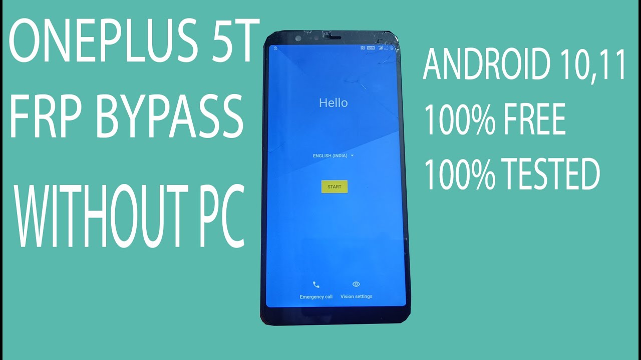 ONEPLUS 5T FRP BYPASS WITHOUT PC