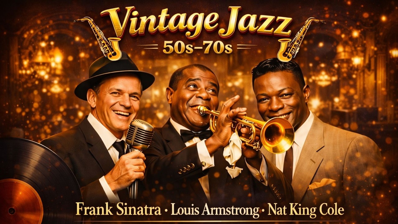 Vintage Jazz Classics 50s 60s 70s | Louis Armstrong, Nat King Cole & Frank Sinatra