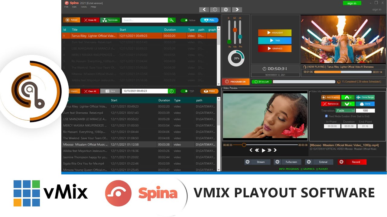 SPINA (VMIX SCHEDULER)