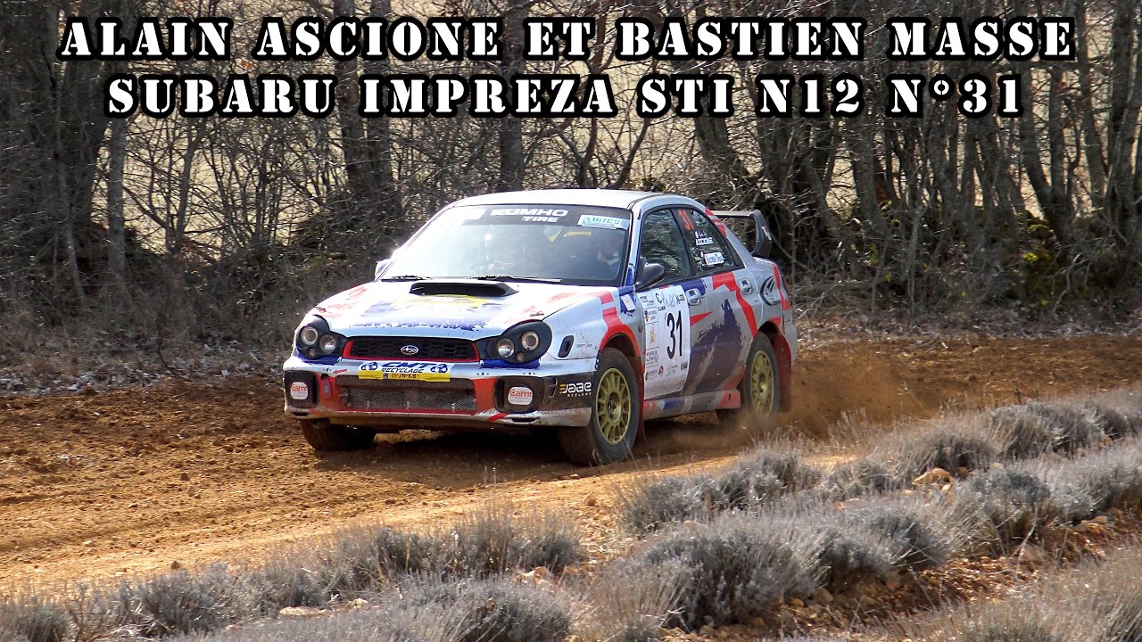Rallye Terre La Tour Saint-Christol 2026 Subaru Impreza STI N12 N°31 Alain ASCIONE et Bastien MASSE