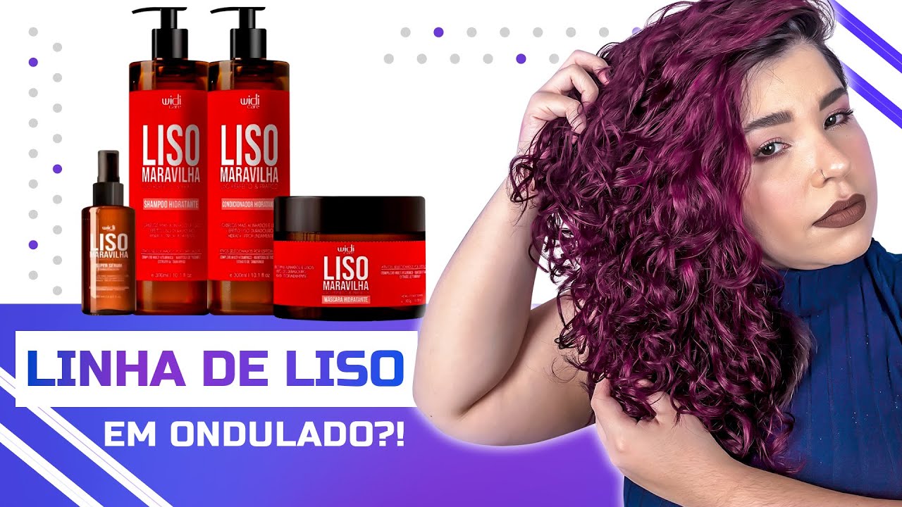 TESTEI A LINHA LISO MARAVILHA WIDI CARE [LOW POO]