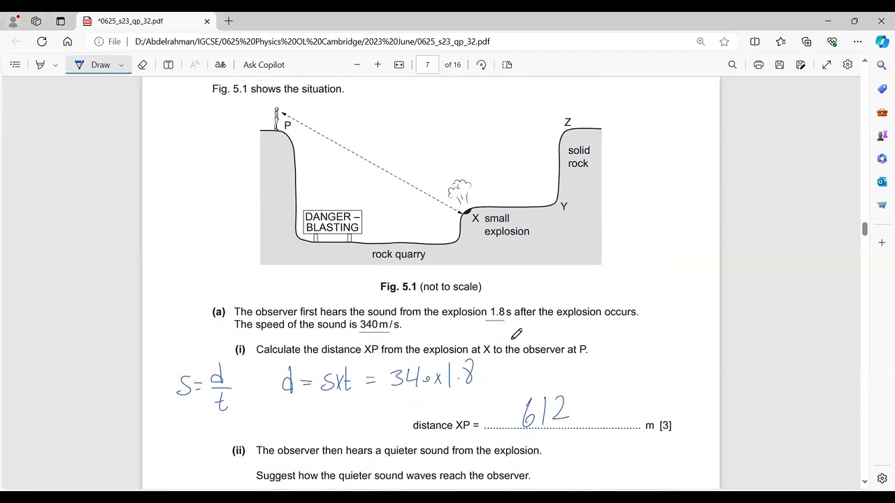 IGCSE Physics 0625/32/M/J/23