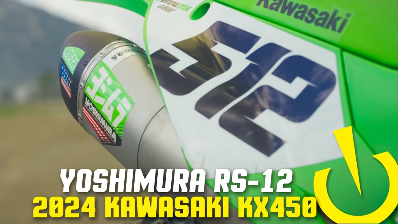 Выхлопная система Yoshimura RS-12 | Kawasaki KX450 2024 года