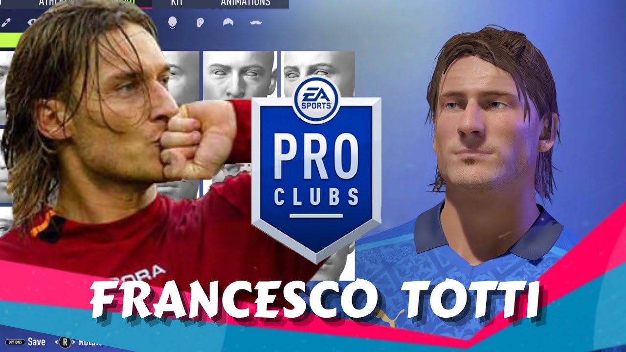 FIFA 22 Francesco Totti Pro Clubs Creation