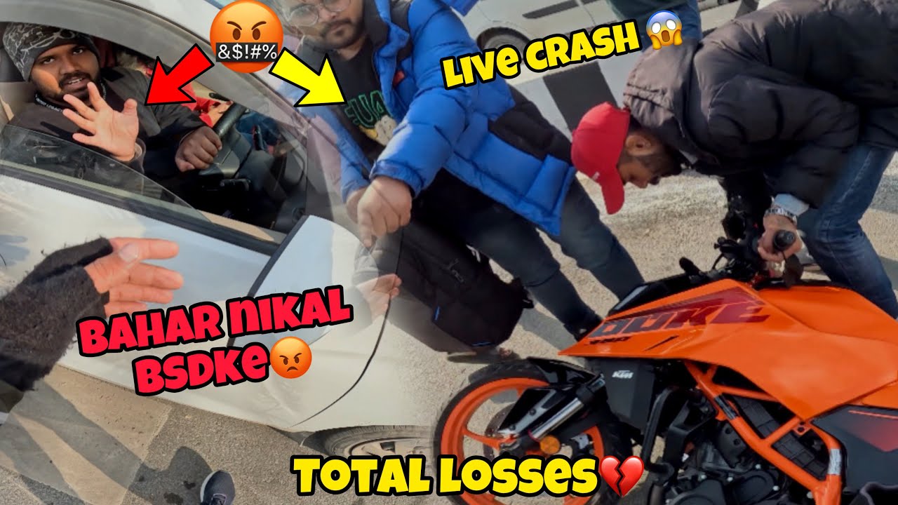 My New Duke 390 crashed💔😓/ live accident caught on gopro🙌/ 