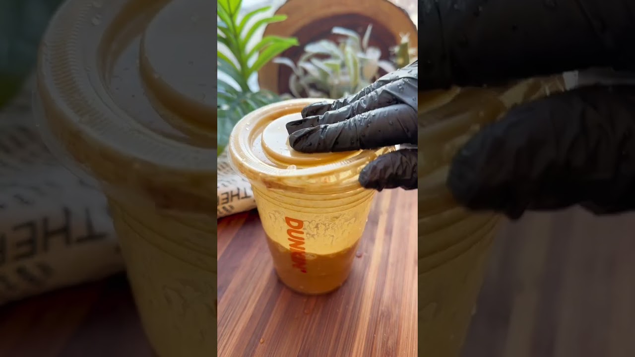 You can make Dunkin&rsquo;s Ice coffee at Home😳🤫 #youtubeshorts #shorts #shortvideo #dunkindonuts #yt