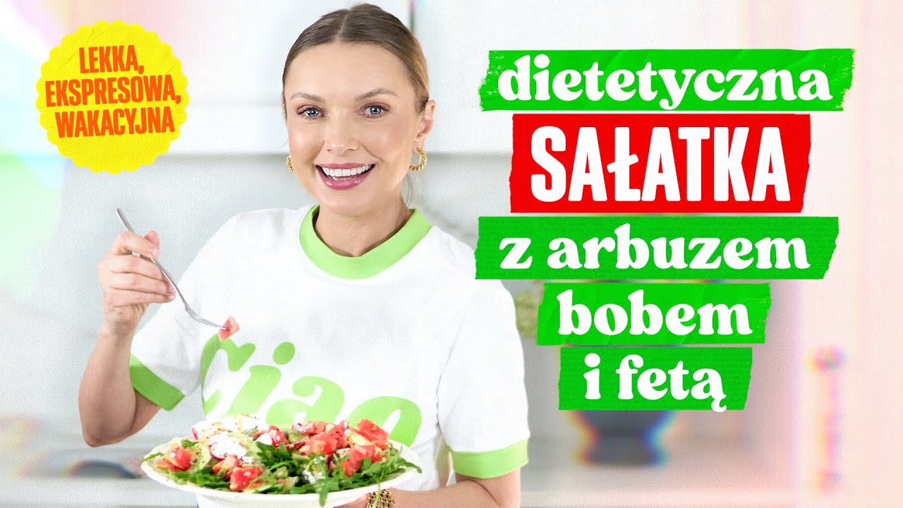 Pyszna, lekka, wakacyjna SAŁATKA z FETĄ, ARBUZEM i BOBEM