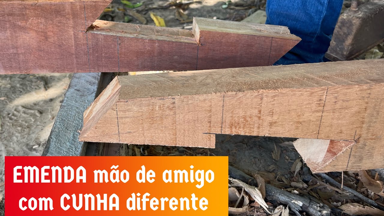 EMENDA mão de AMIGO com CUNHA diferente aprenda como fazer