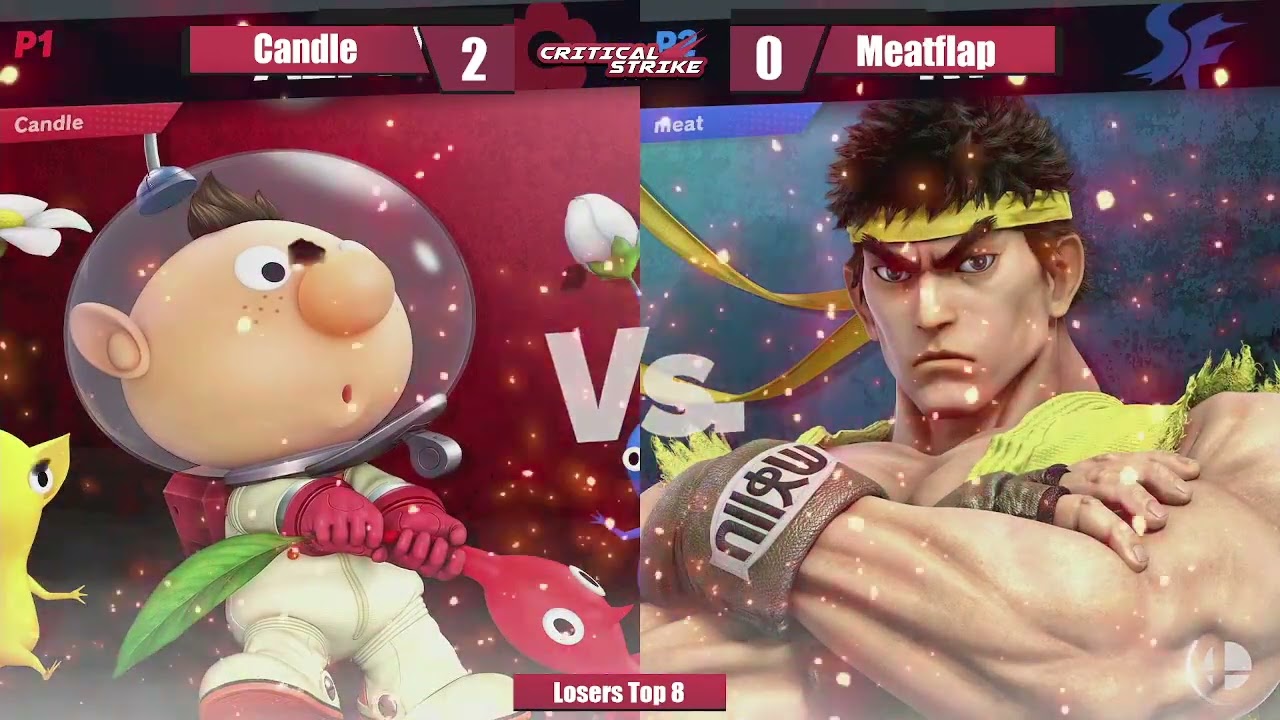 [Critical Strike] Losers Top 8 - Candle (Olimar) vs. Meatflap (Ken, Ryu)