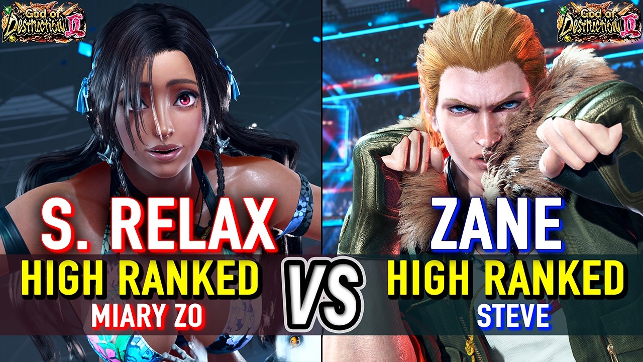 T8 🔥 SENPAI RELAX (Miary Zo) vs ZANE (Steve) 🔥 Tekken 8 High Level Gameplay