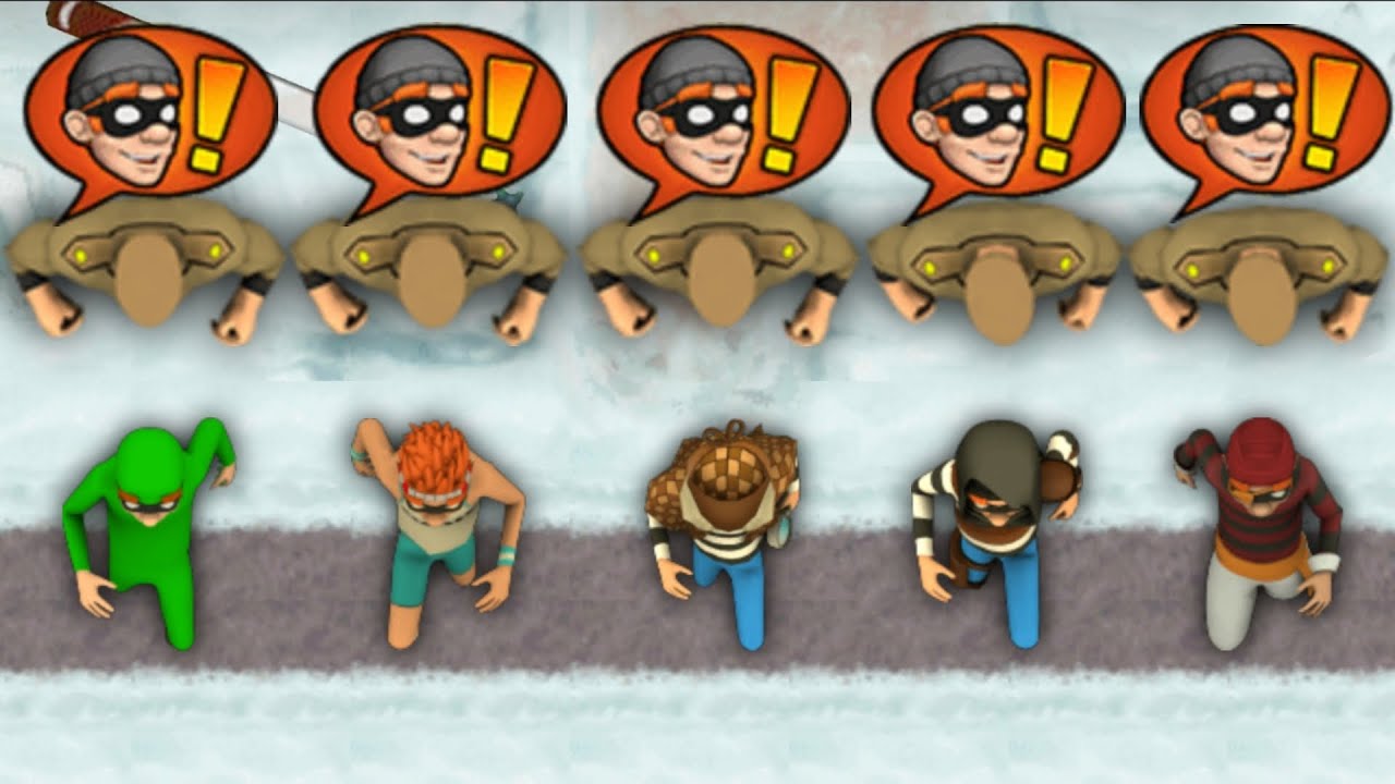 Robbery Bob 2 - All Costumes Funny Gameplay Part 54