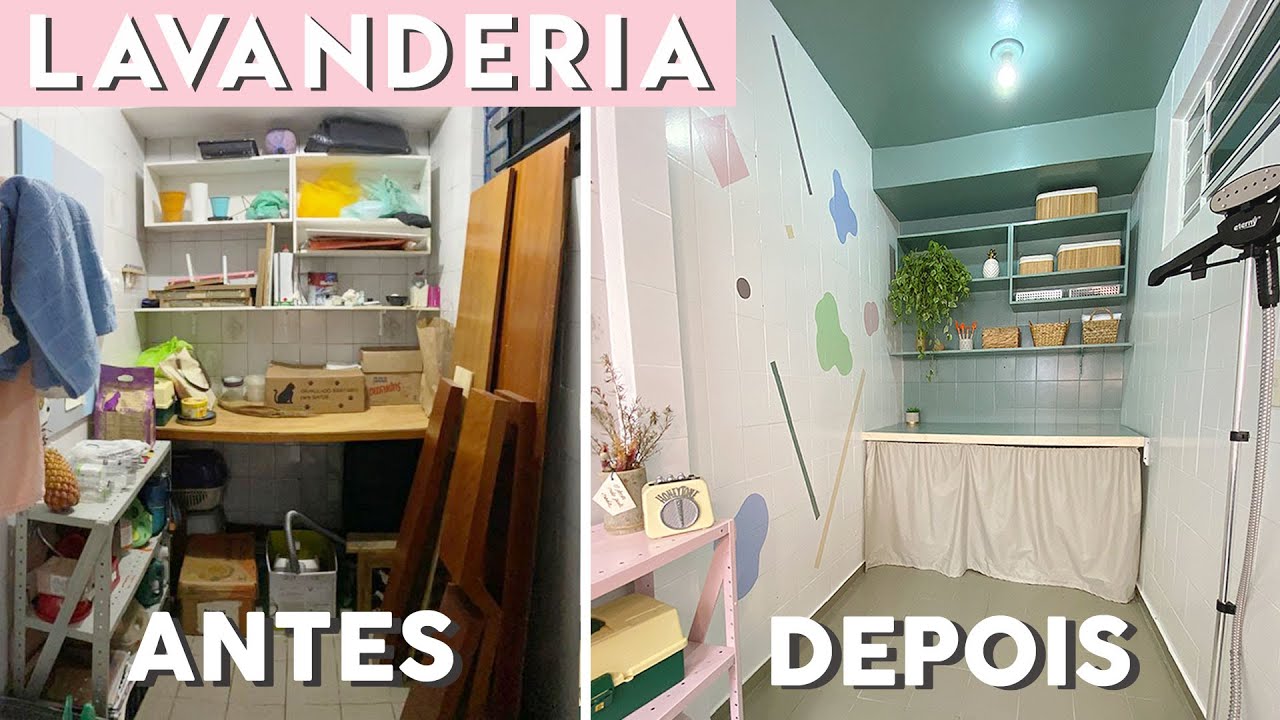 DIY Transformação de Lavanderia! Gastando pouco!