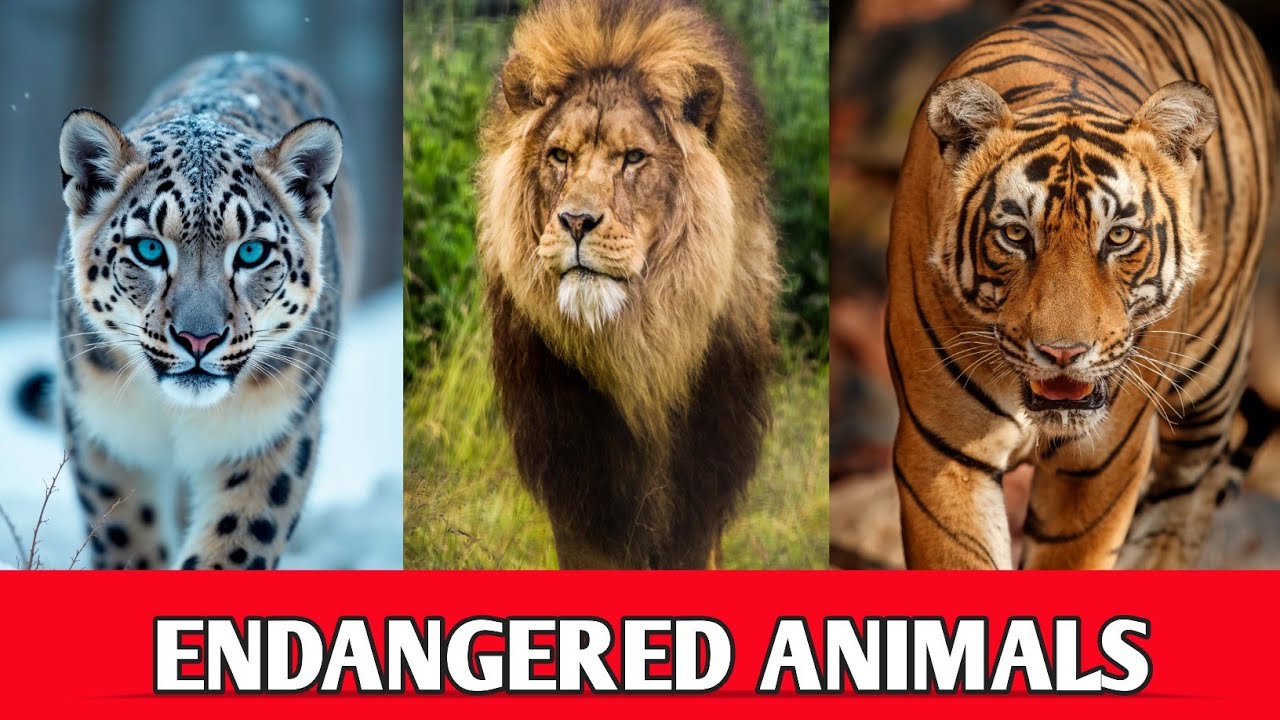 Endangered Animals | Endangered Animals Name | Endangered Wild Animals for Kids