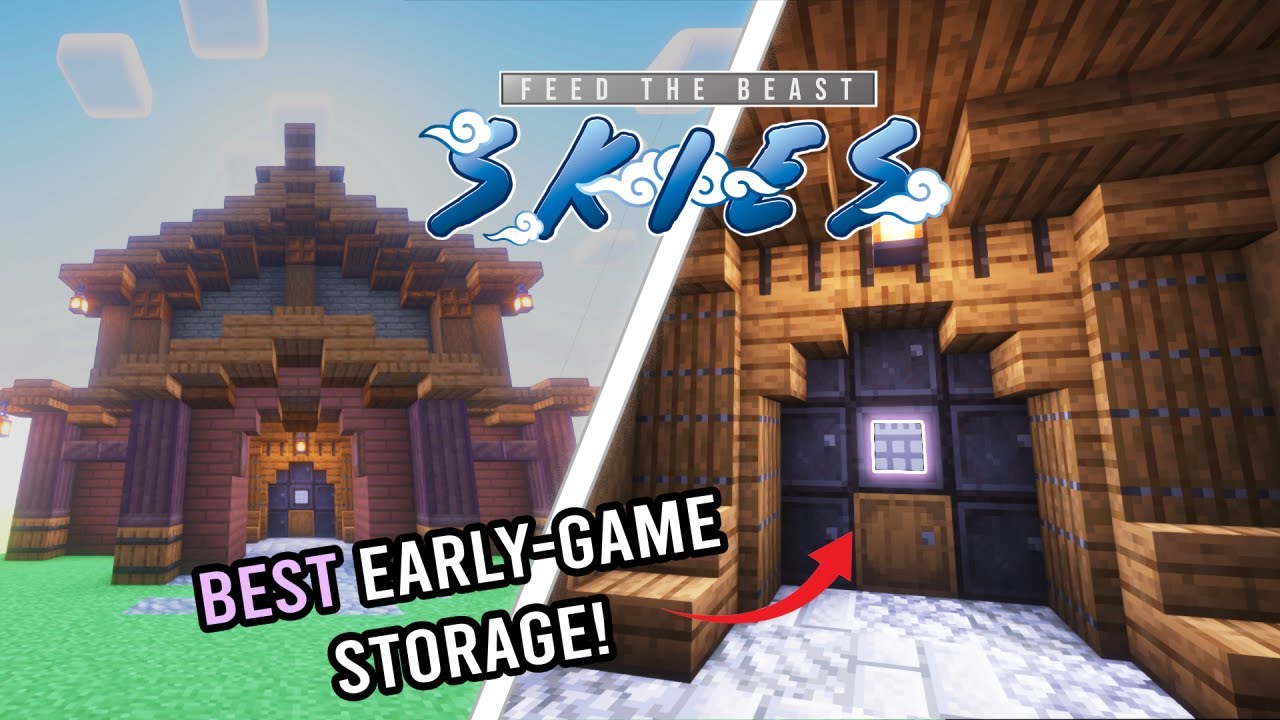FTB Skies | EP4 | Perfect Early Game Storage!