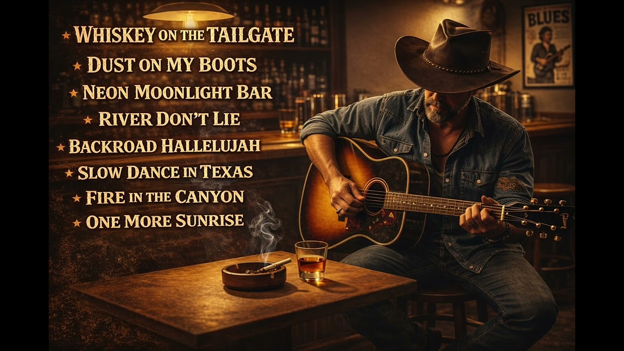 Músicas Country do Texas 🤠 Relax para Dirigir à Noite