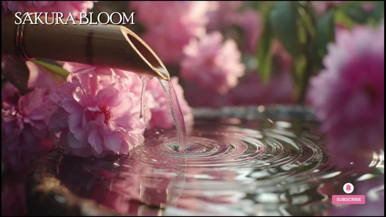 🔴 桜ブルーム – 癒しのピアノと日本の自然音 | 瞑想と安眠の音楽 Healing piano + nature sounds Jepang.