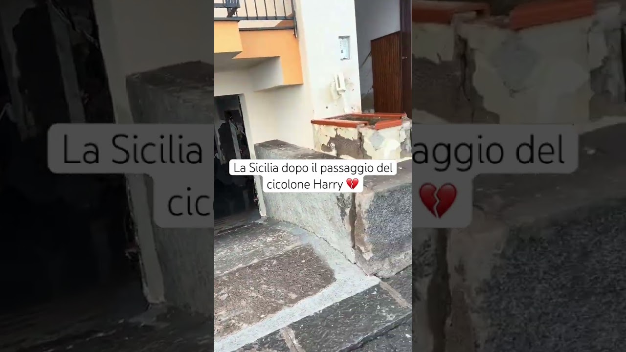 La Sicilia dopo il passaggio delcicolone Harry 💔 