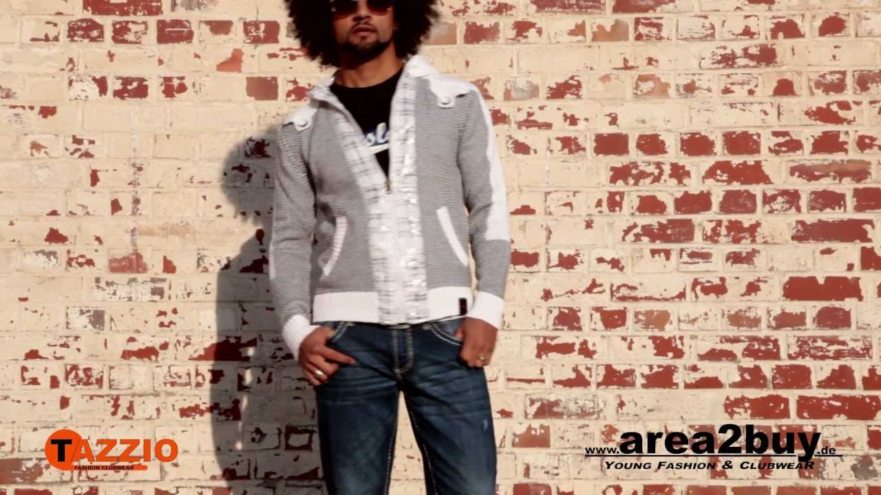 area2buy.de Tazzio Strickjacke TZ-3175 Wei&szlig; HD Video