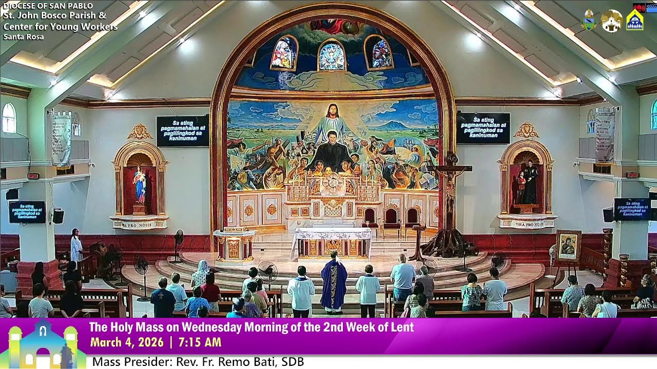 March 4 2026 7:15AM Rosary and Holy Mass on the Wednesday in the 2nd Week of Lent