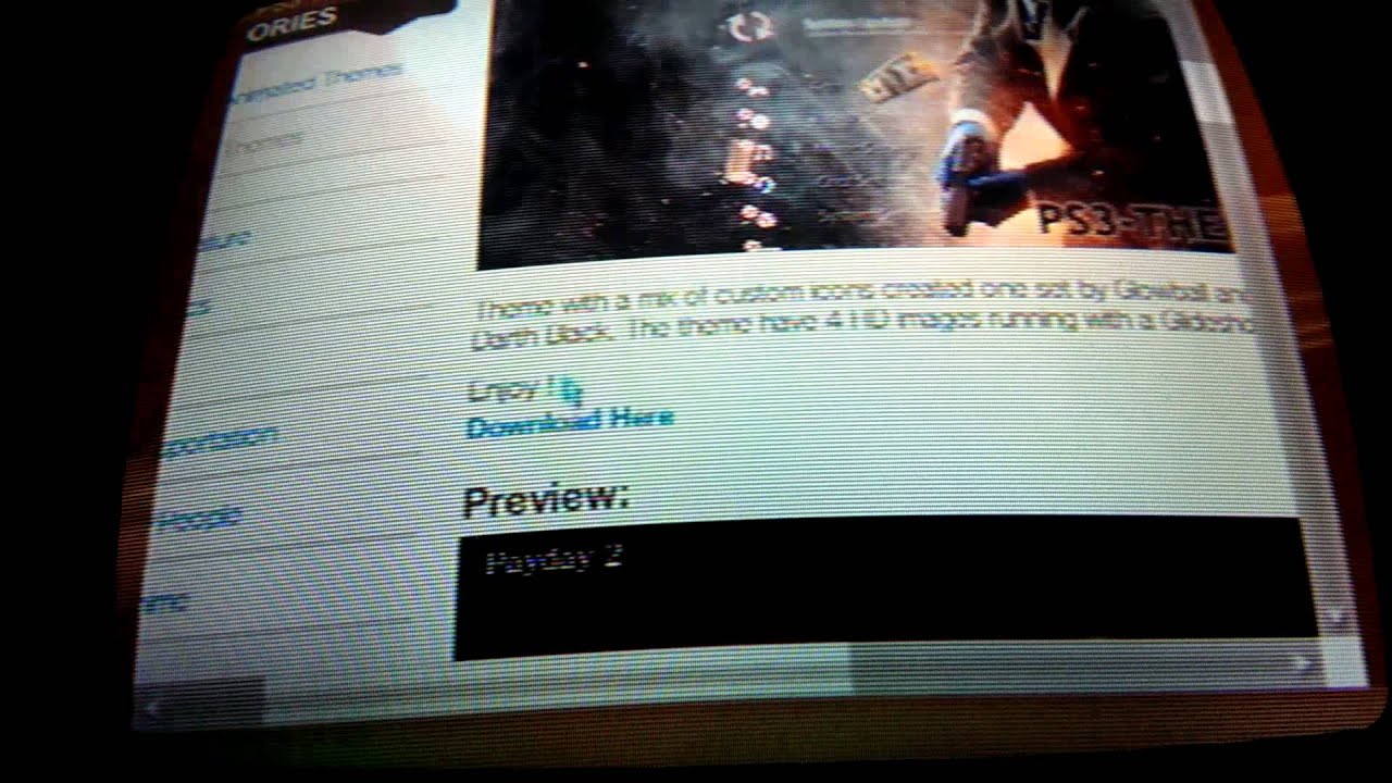 PS3 - How To Get  Live Wallpapers/Themes