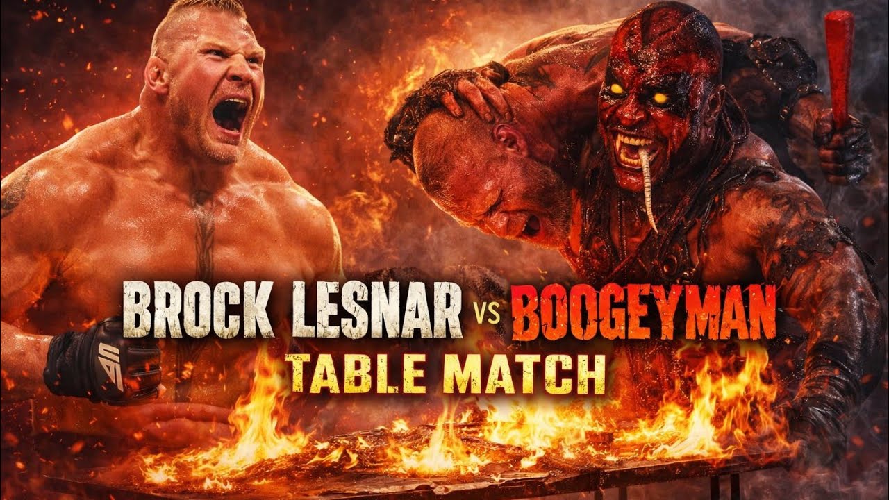 The Beast Brock Lesnar vs The BoogeyMan | Table Match | Wwe Main Event