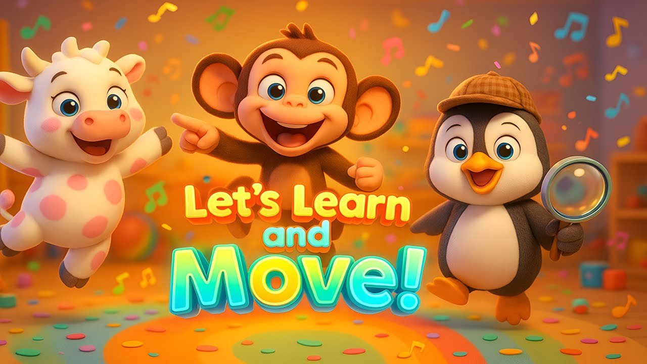 Let’s Learn and Move! | Fun Songs About Opposites, Sounds & Discovery!
