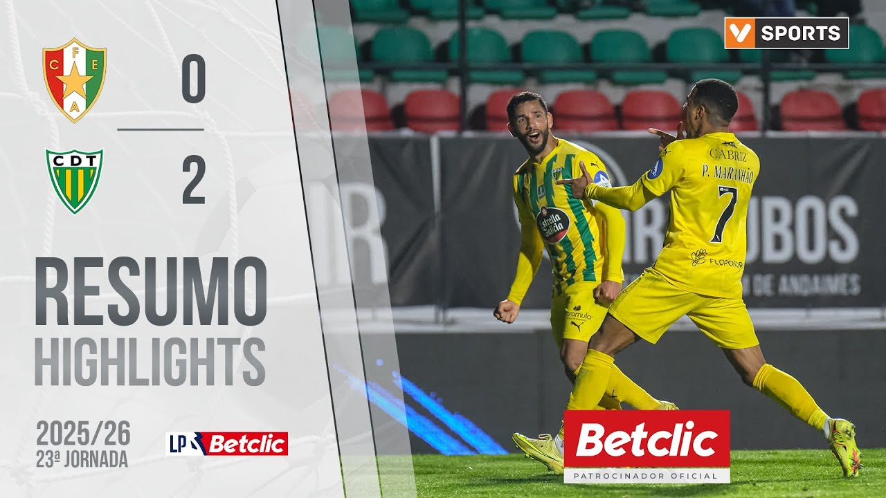 Resumo: Estrela Amadora 0-2 Tondela (Liga 25/26 #23)