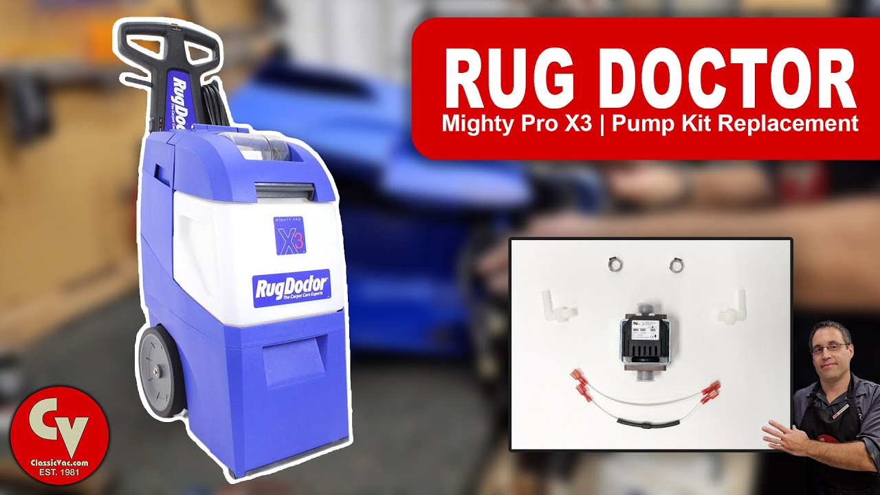 Замена комплекта насоса Rug Doctor Mighty Pro X3 от Classic Vacuum
