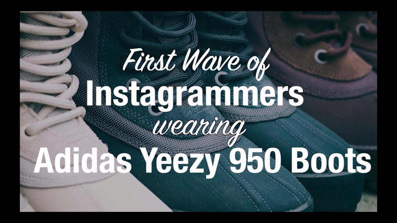 First Wave of Instagrammers Wearing Adidas Yeezy 950 Boots by Kanye West
